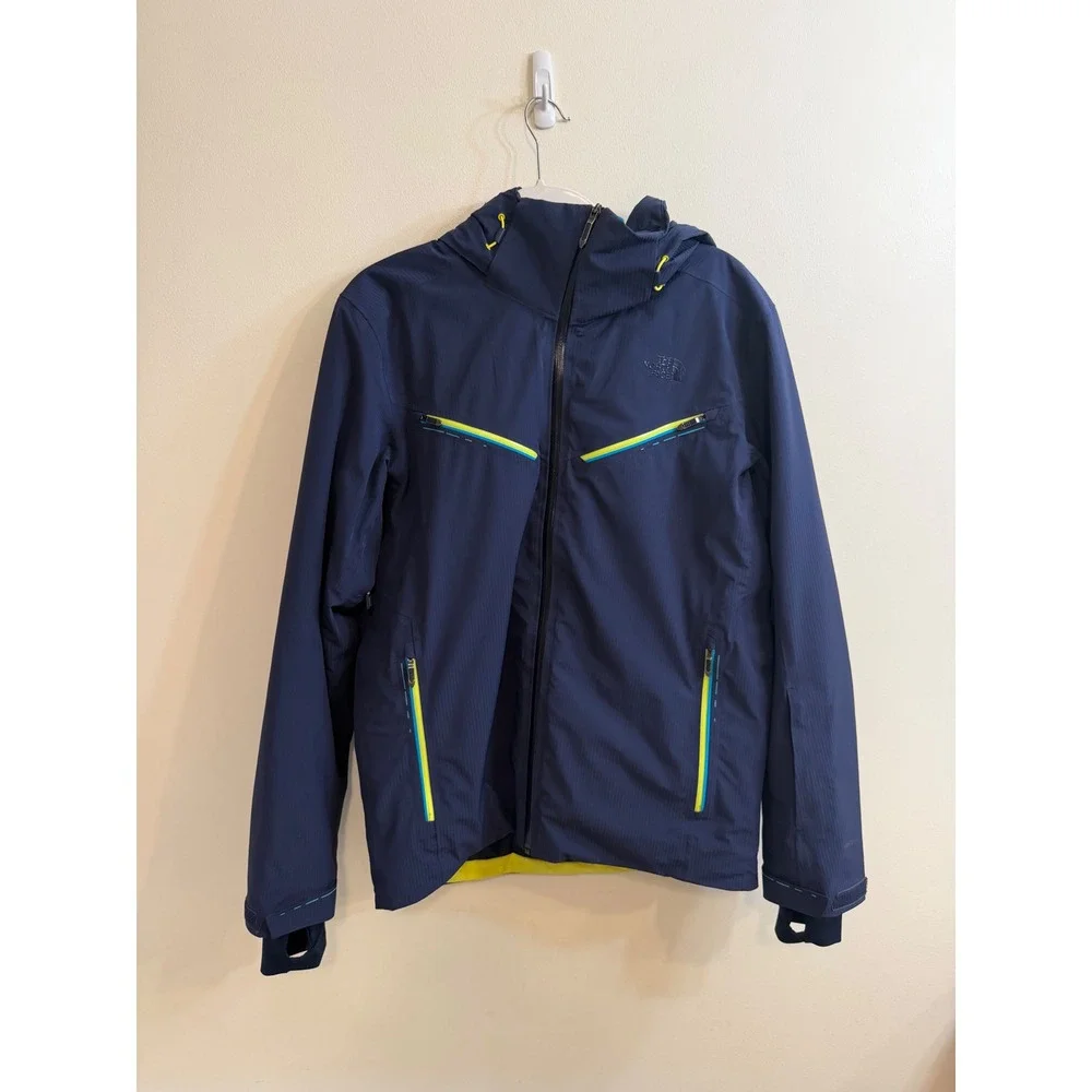The North Face Hidaka Ski Jacket Hyvent Mens M Cosmic Blue Waterproof Winter